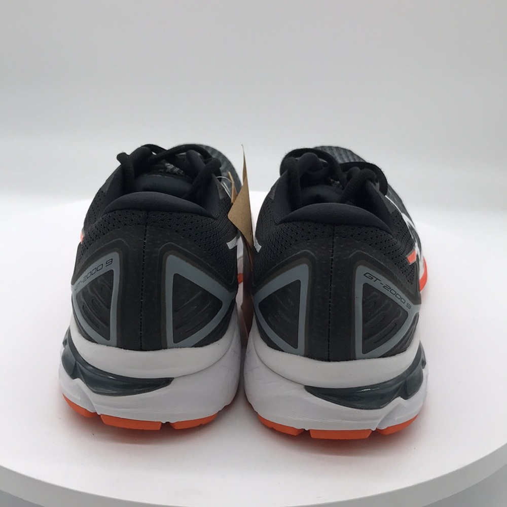 Asics mens Black Orange Running Shoes size 11 US - Picture 4 of 6